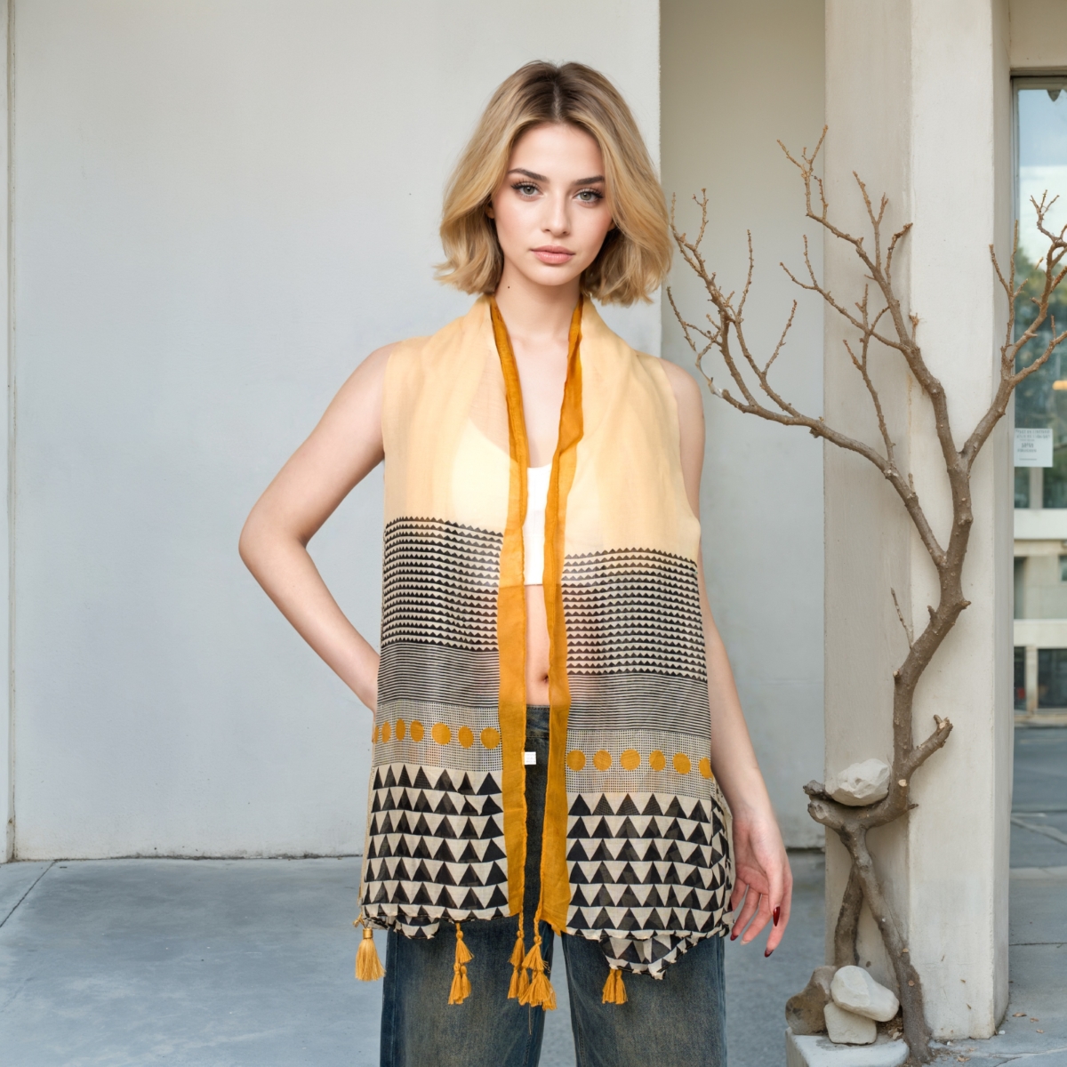 WaJuemy Travel Boho Scarf for Women Casual Lightweight Pashmina